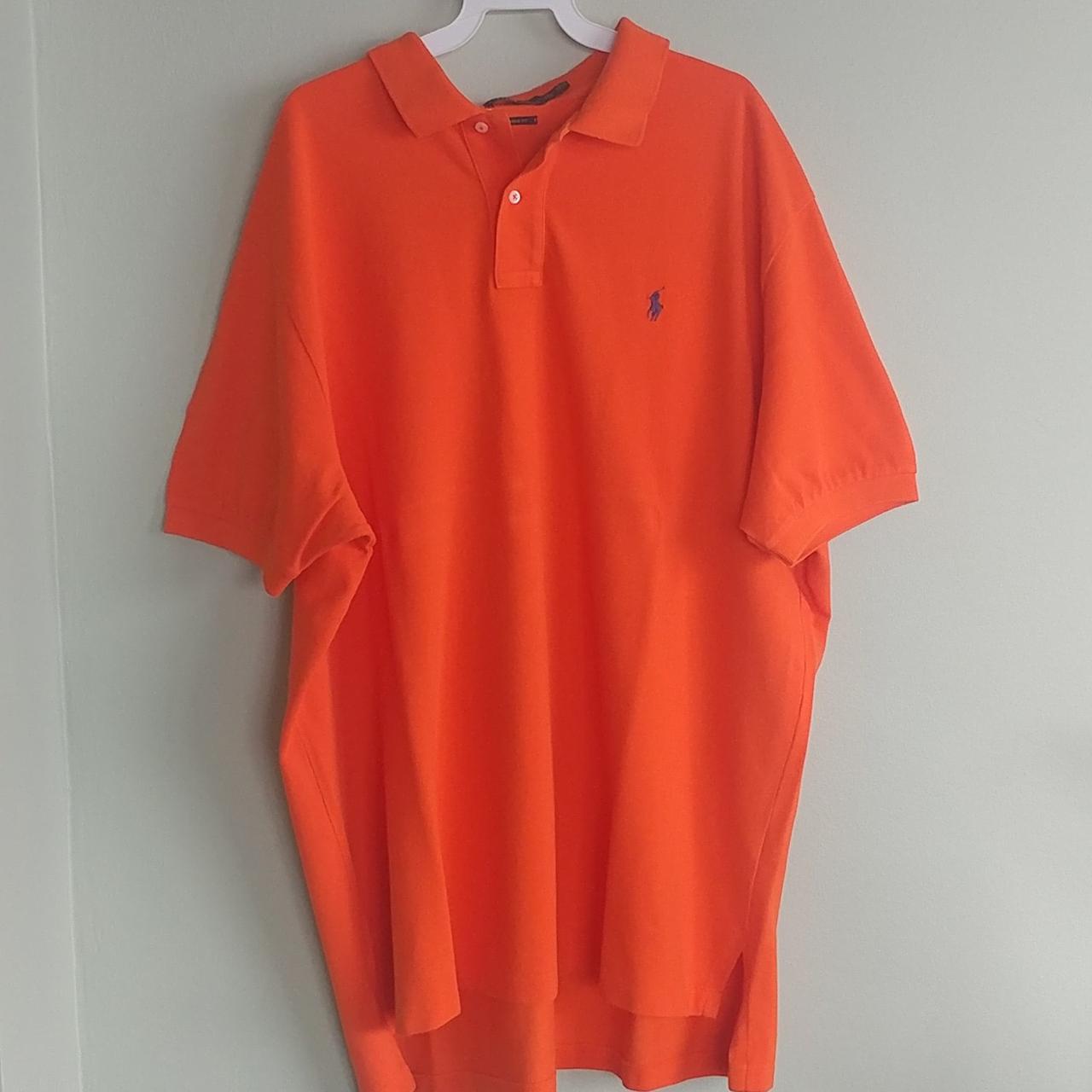 Orange with blue Polo horse. In very good condition.... - Depop