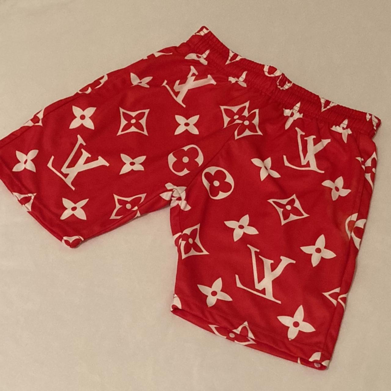 LV Shorts in Red, By Jaf Threads, Like New , Size is