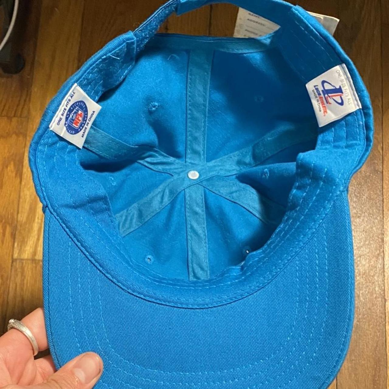 Men's Blue and White Hat | Depop