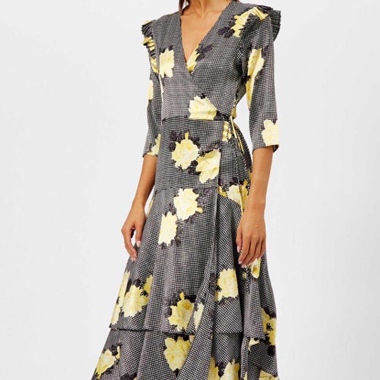 Calla silk wrap dress sale