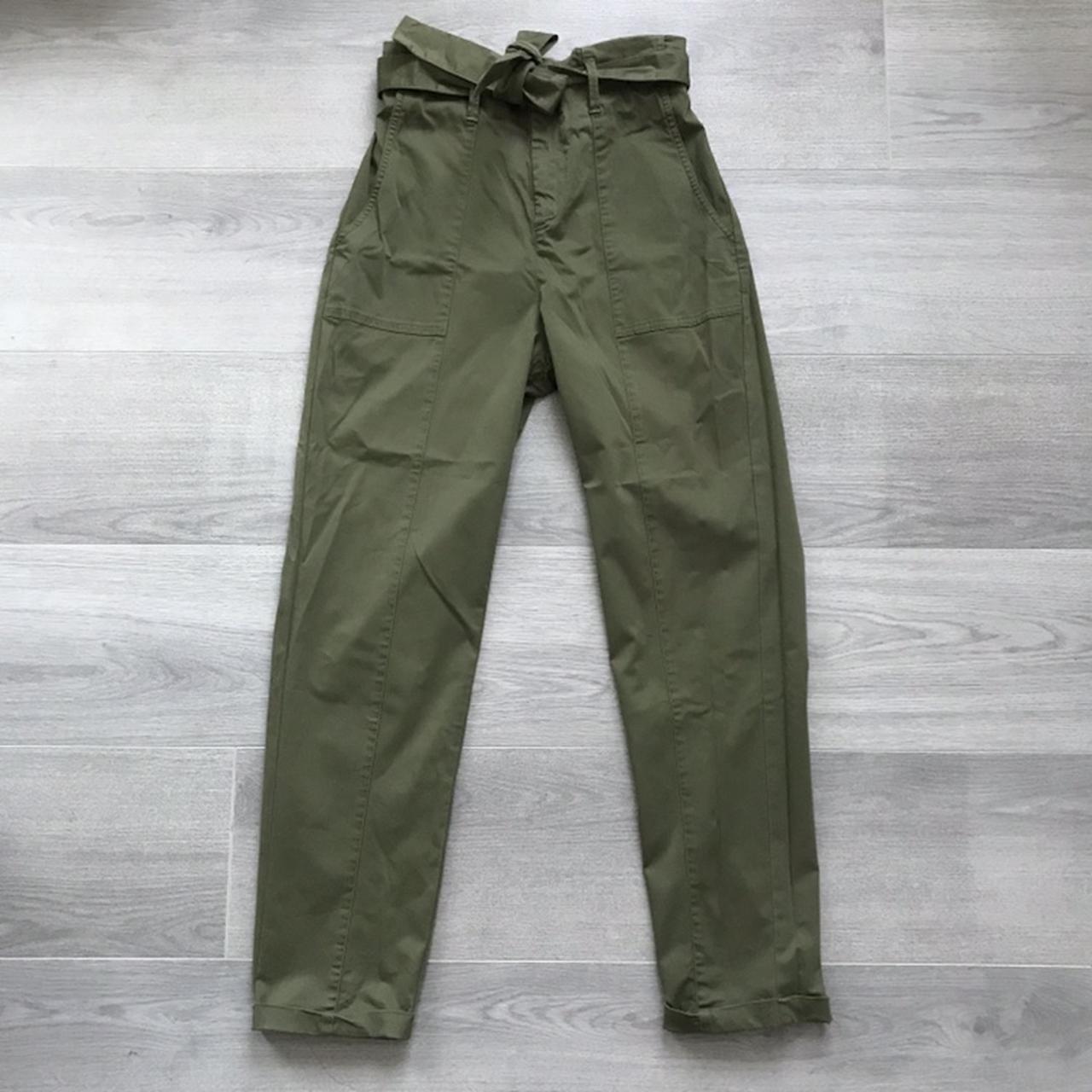 stradivarius khaki cargo