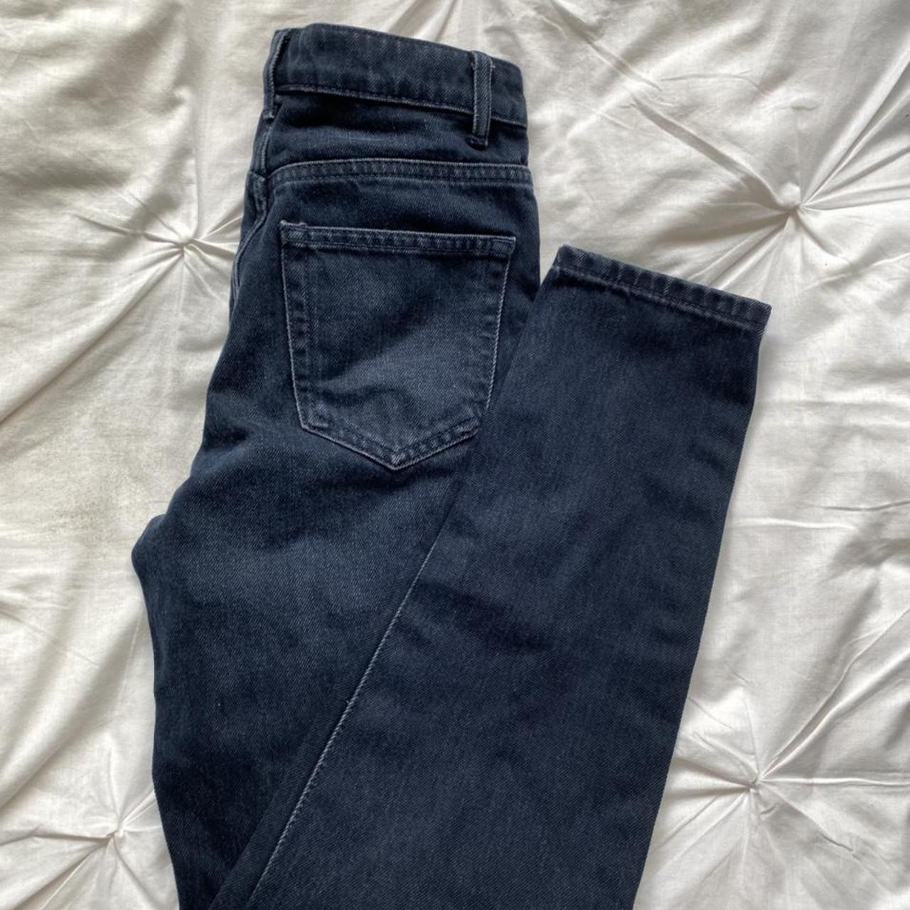 Women's Navy and Blue Jeans | Depop