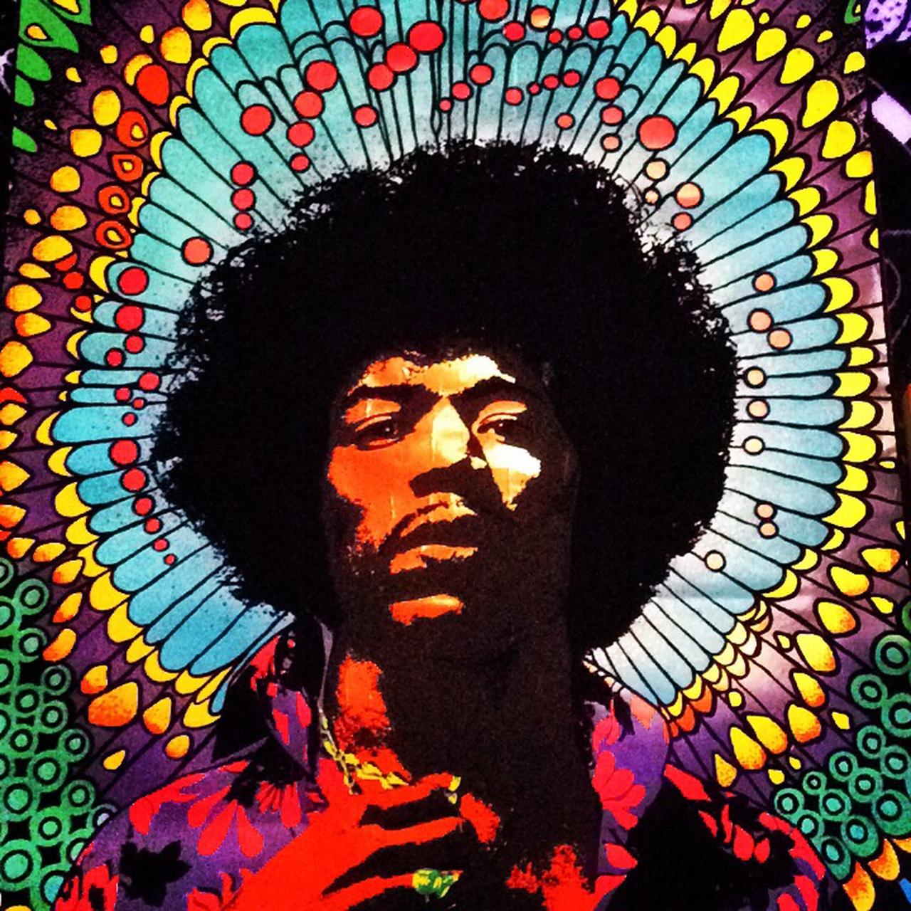 Jimi Hendrix “The Experience” 70s vintage blacklight | Depop