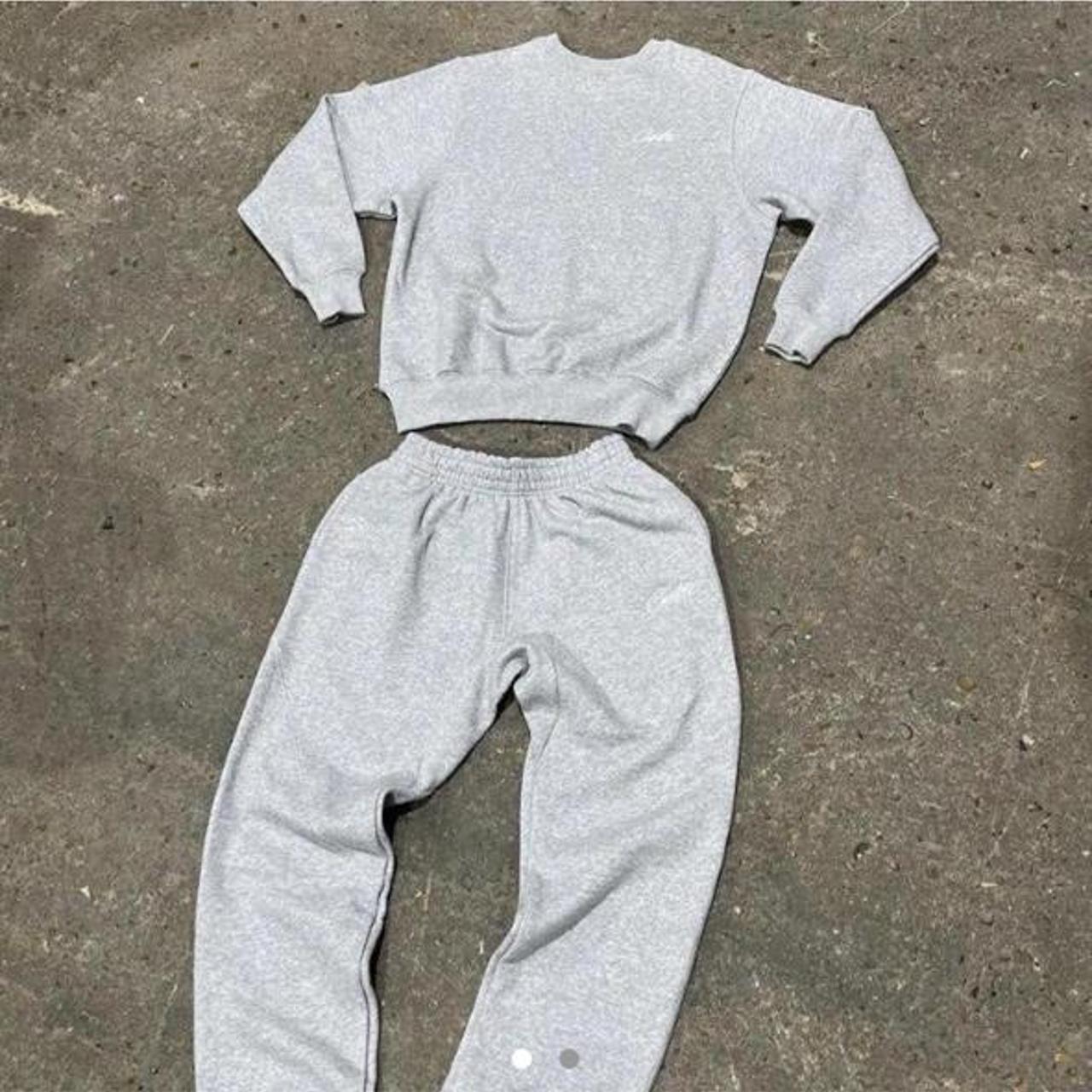 grey tracksuit north face