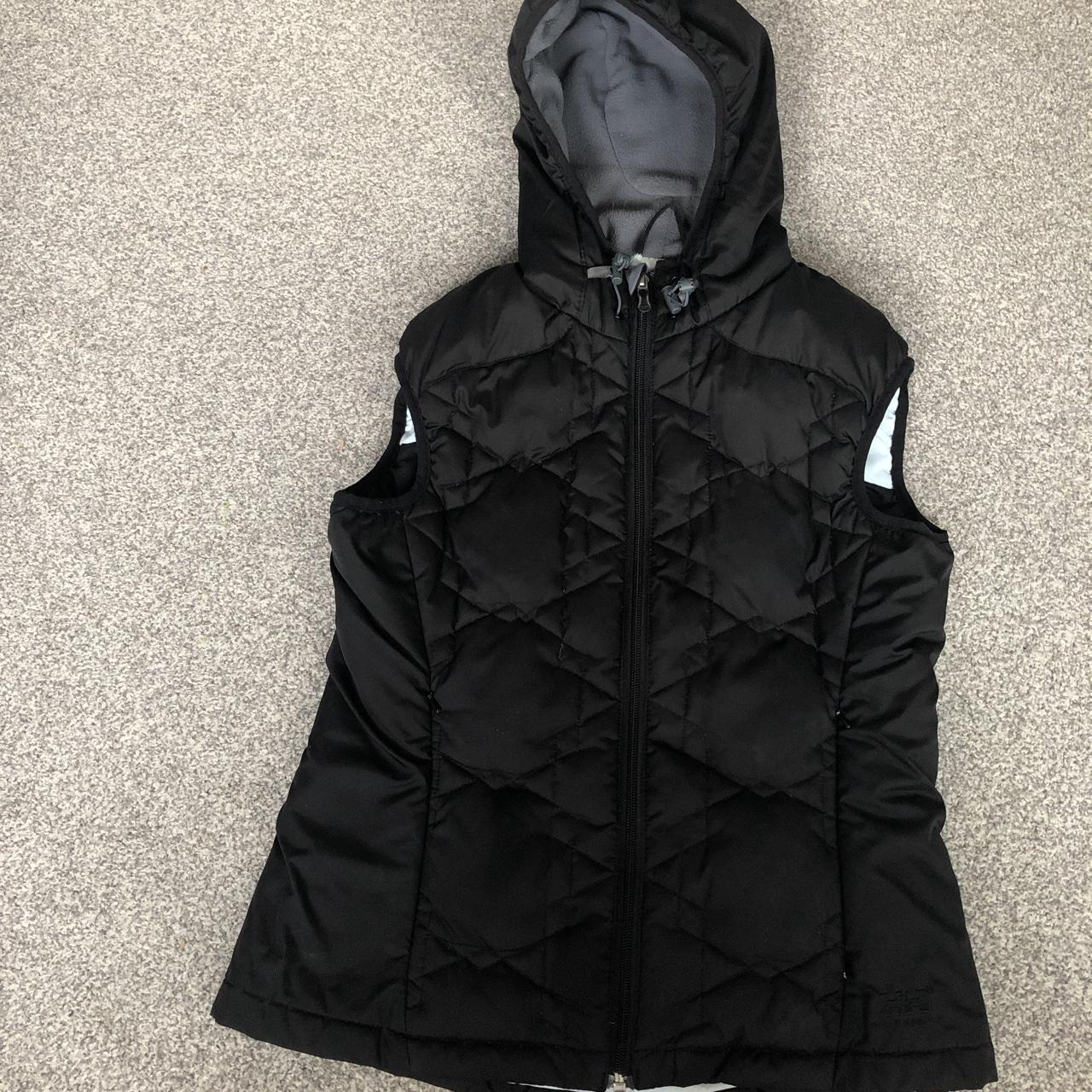 Helly Hensen, black puffer gilet, hood, beautiful... - Depop