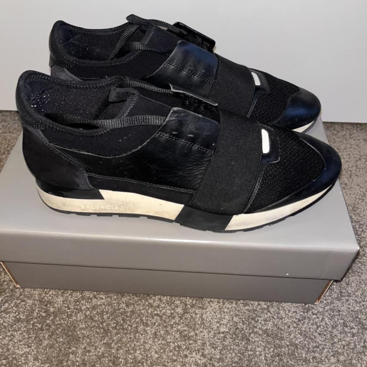 balenciaga race runners mens white