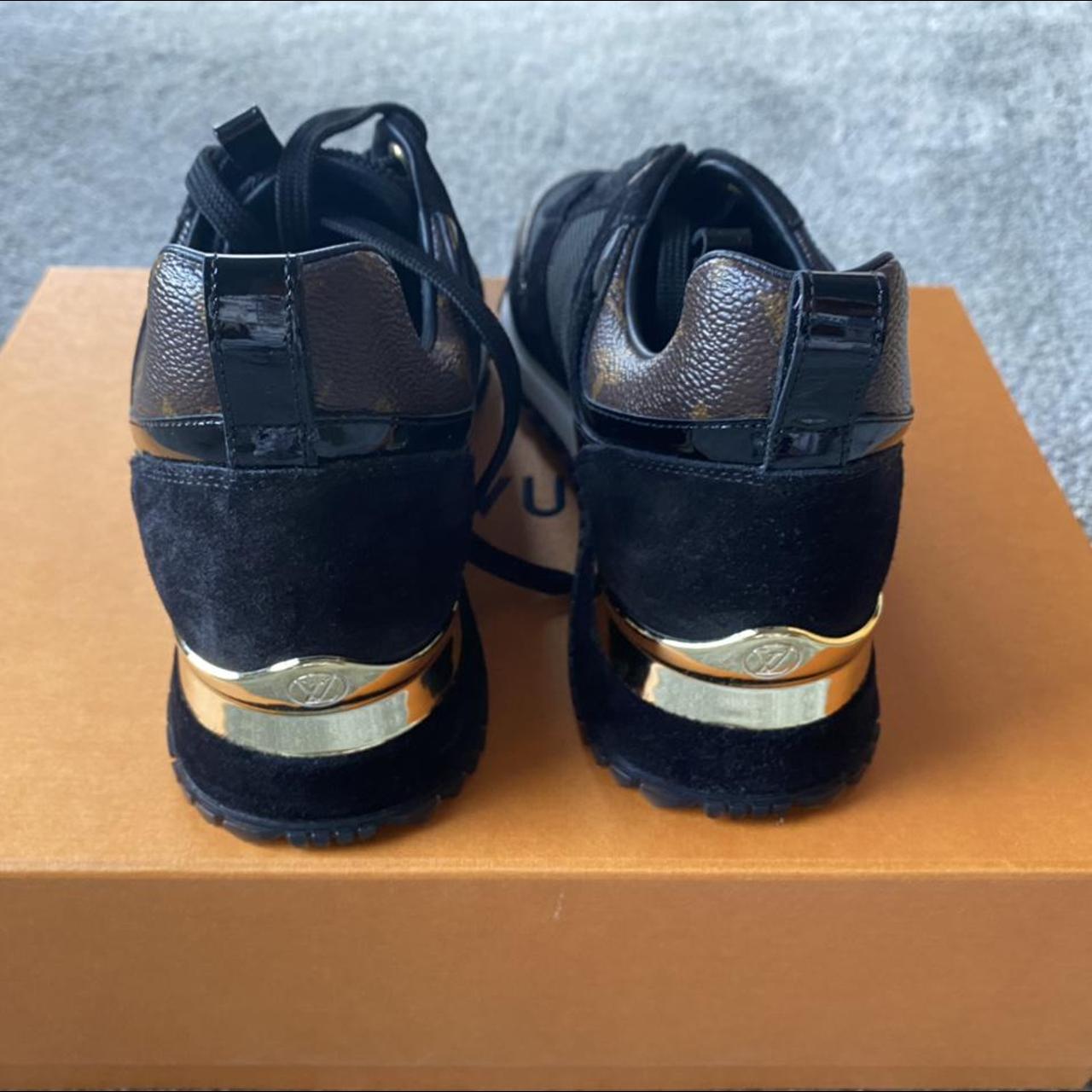 Louis Vuitton Black Run Away Sneaker Perfect for on - Depop