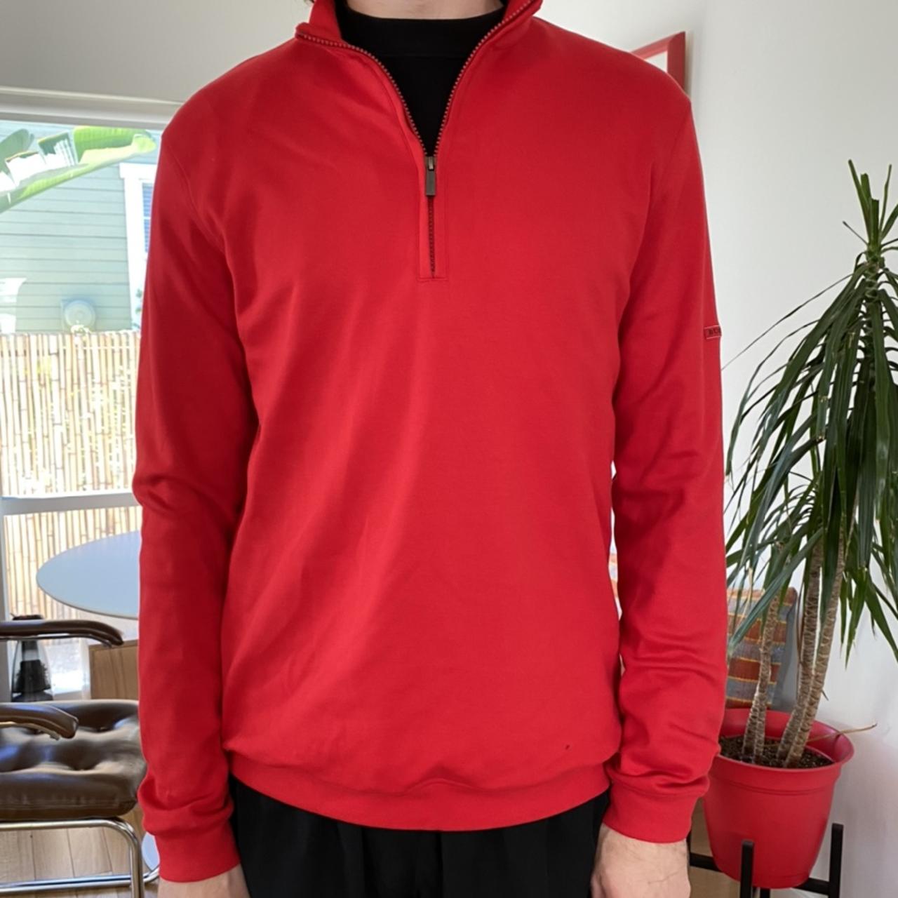 Burberry half zip on sale sweater