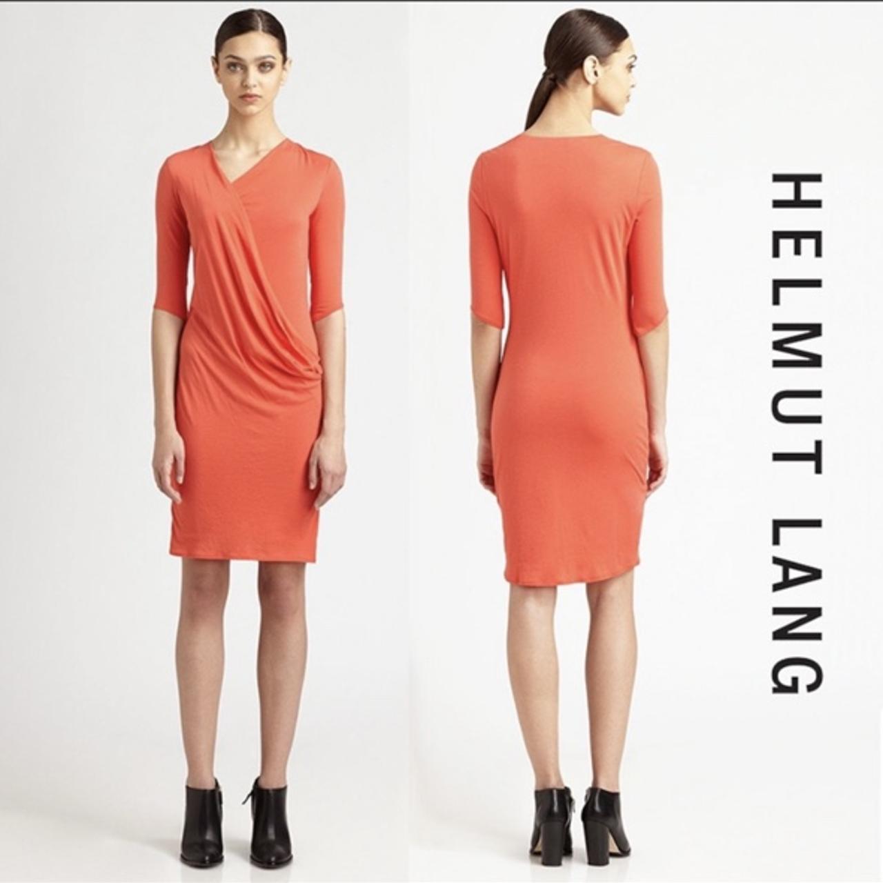 Helmut Lang Orange Dress