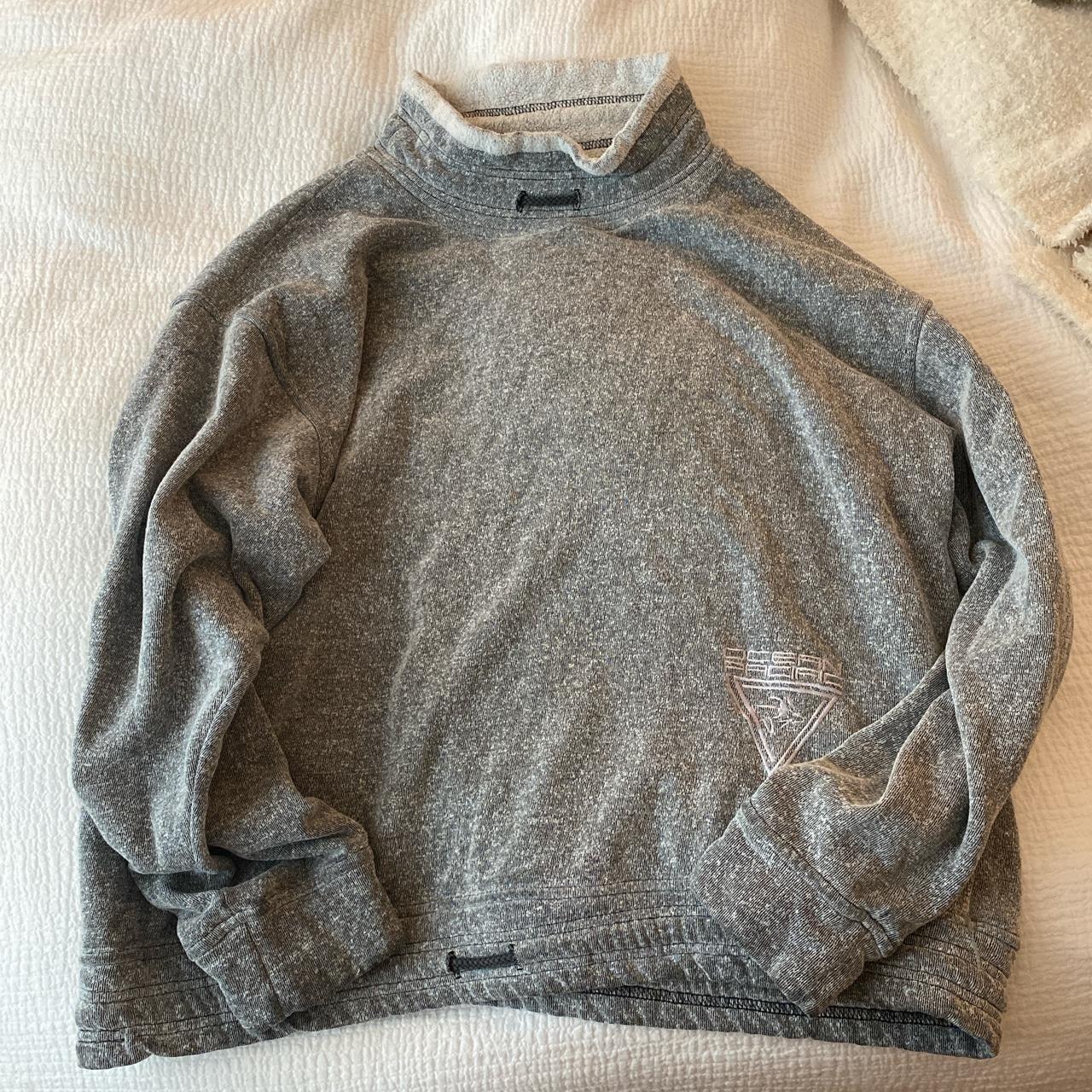 terry material turtleneck crewneck, very comfortable - Depop