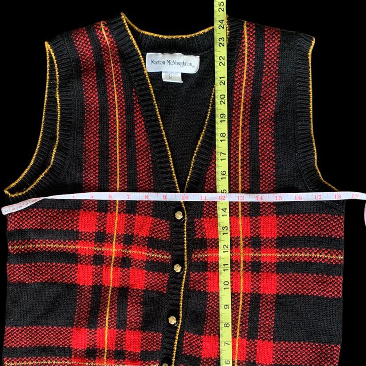 American Vintage Women's Red and Black Gilet (3)
