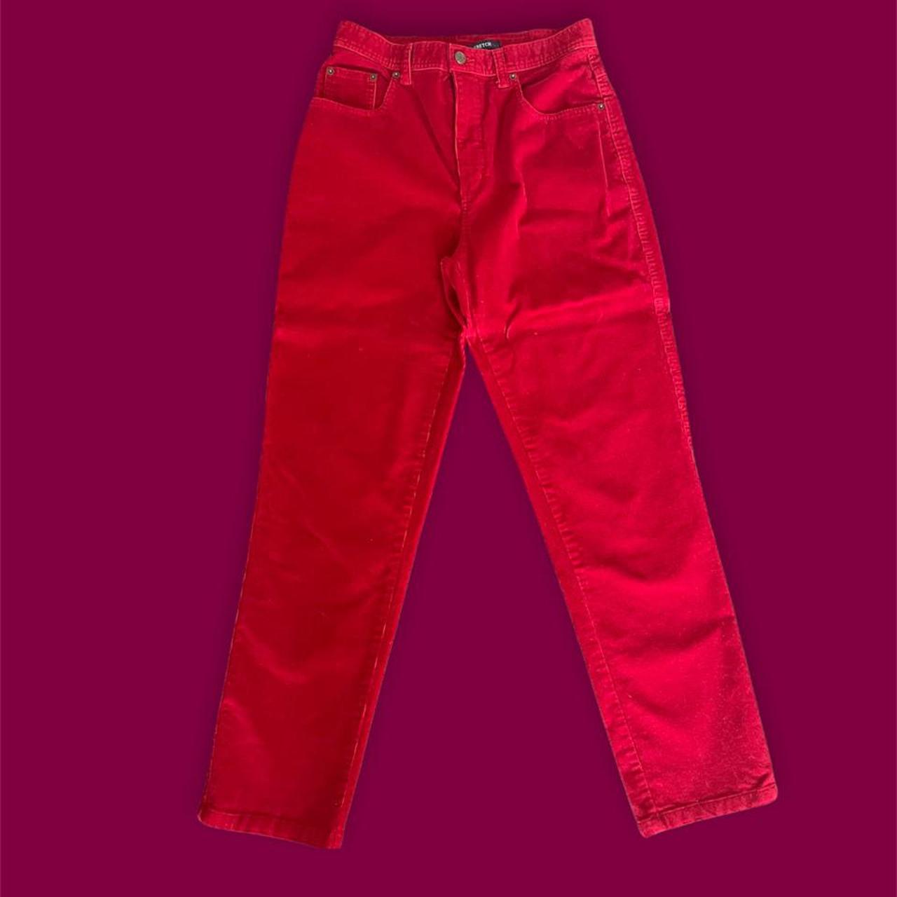 Bill Blass Women's Red and Burgundy Jeans