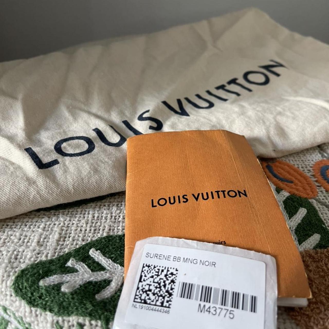 LOUIS VUITTON Monogram Surene BB Chain Shoulder Bag Noir M43775