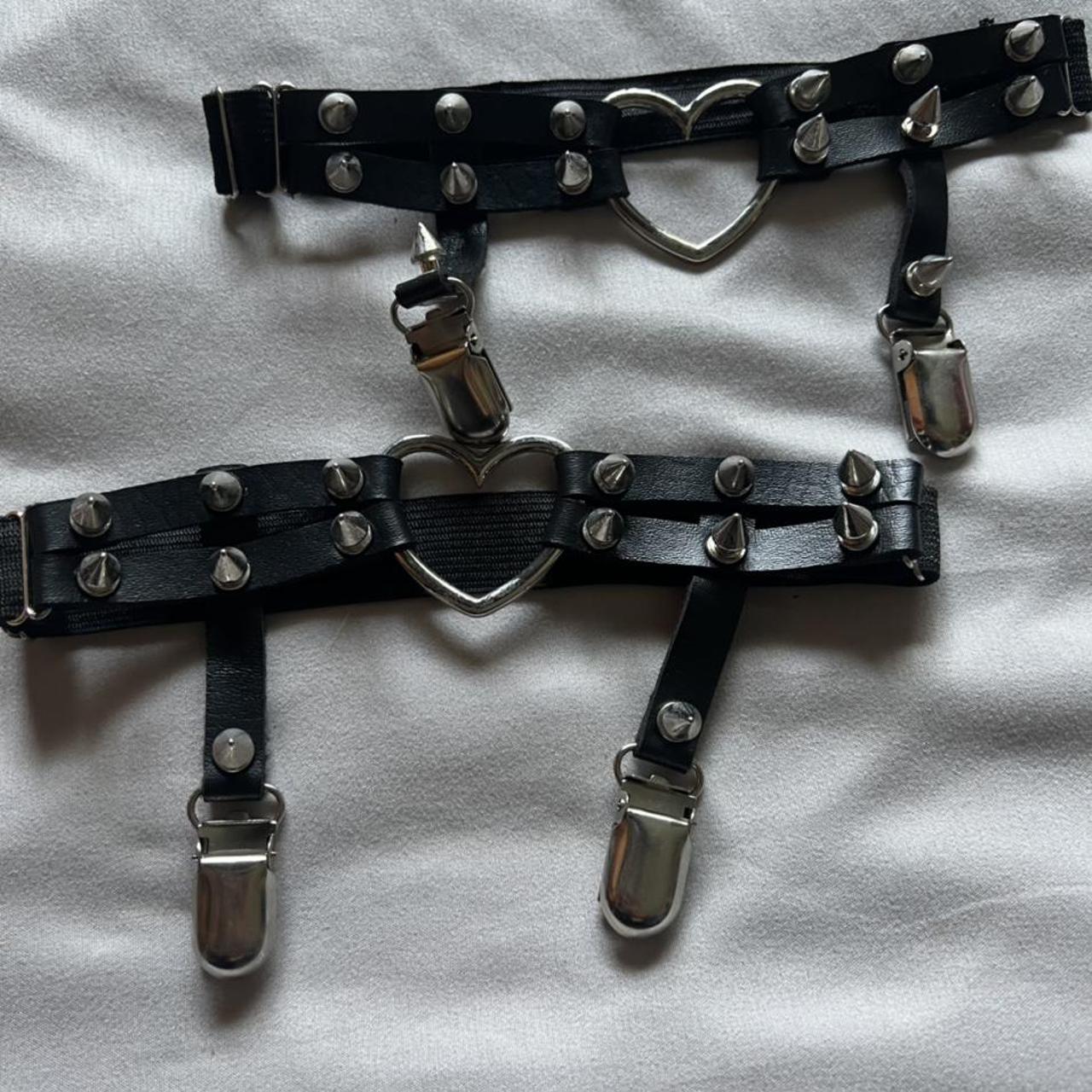 Leather Thigh Garter Excellent Condition Shipping Is... - Depop