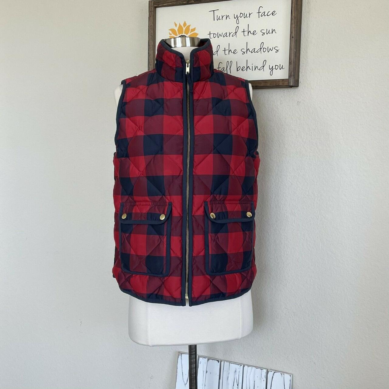 Buffalo check clearance puffer vest