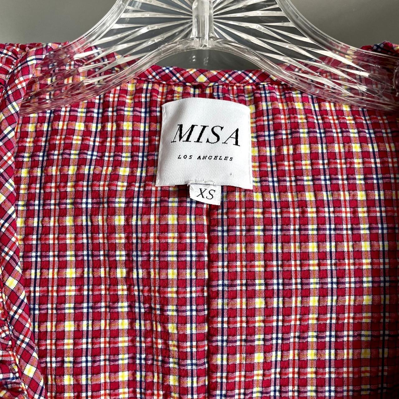 MISA Los Angeles Stella Plaid Wrap Dress shops