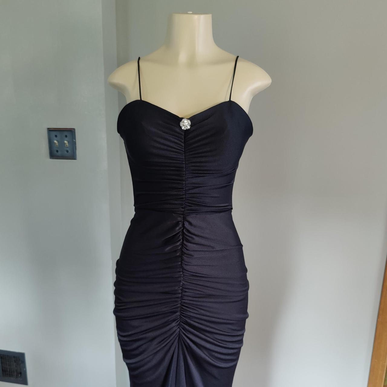 Frederick's of Hollywood Women's Black and Silver Dress (2)