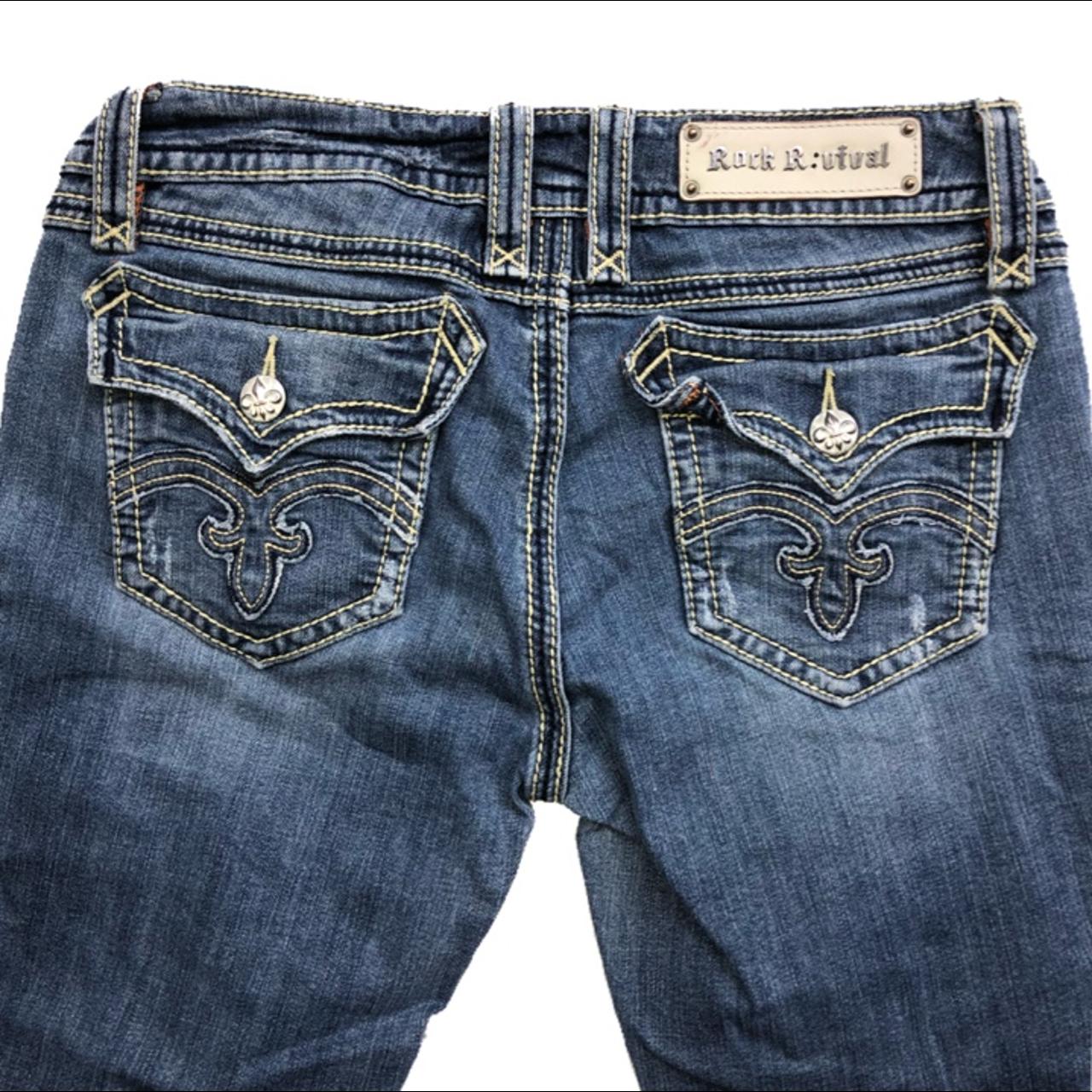 Rock and Revival jeans:3 Very cool details, it has a... - Depop