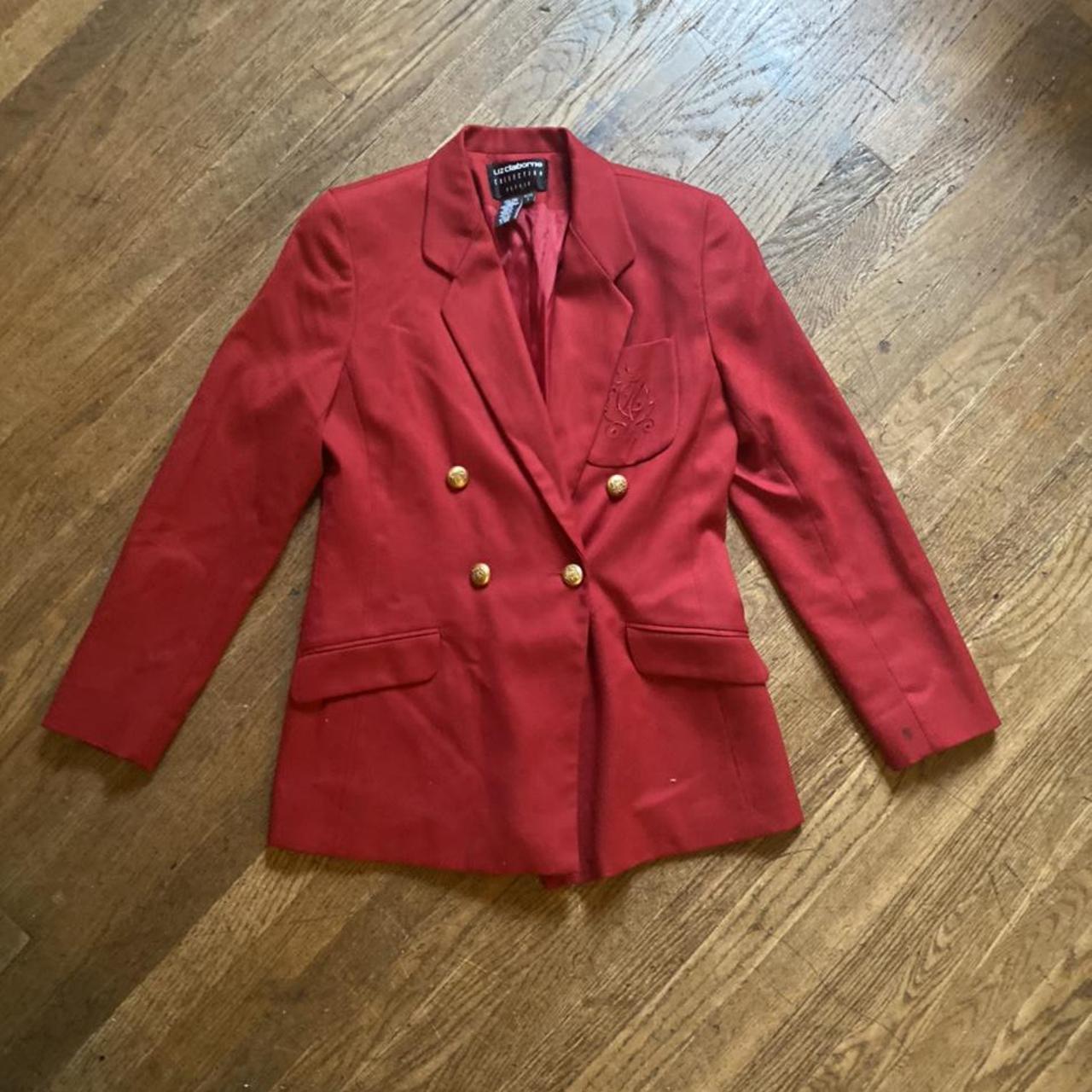 petite red blazer