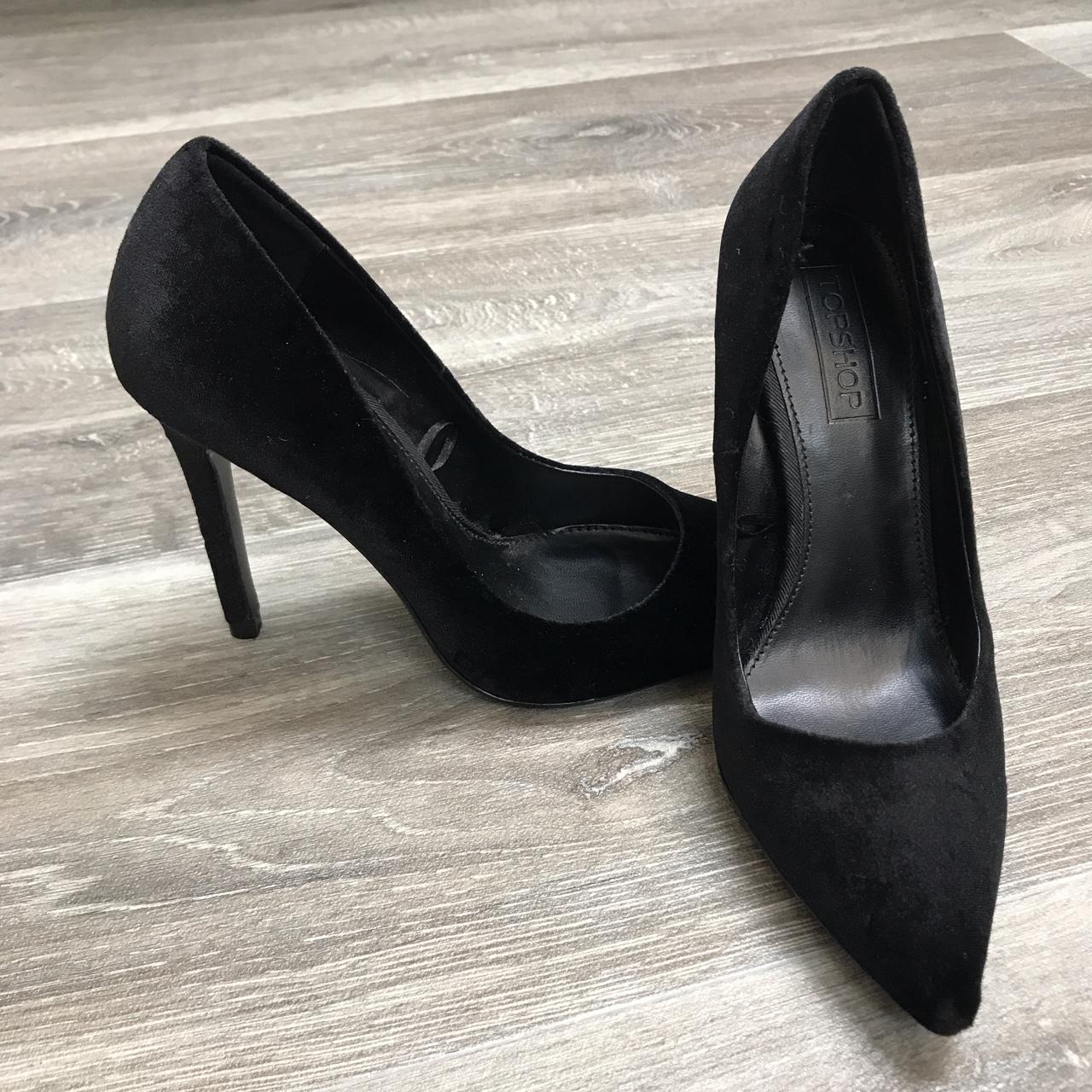 Black Evening Heels With Ankle Ribbon, Wedding Shoes, Prom Shoes-nlmtdanang.com.vn