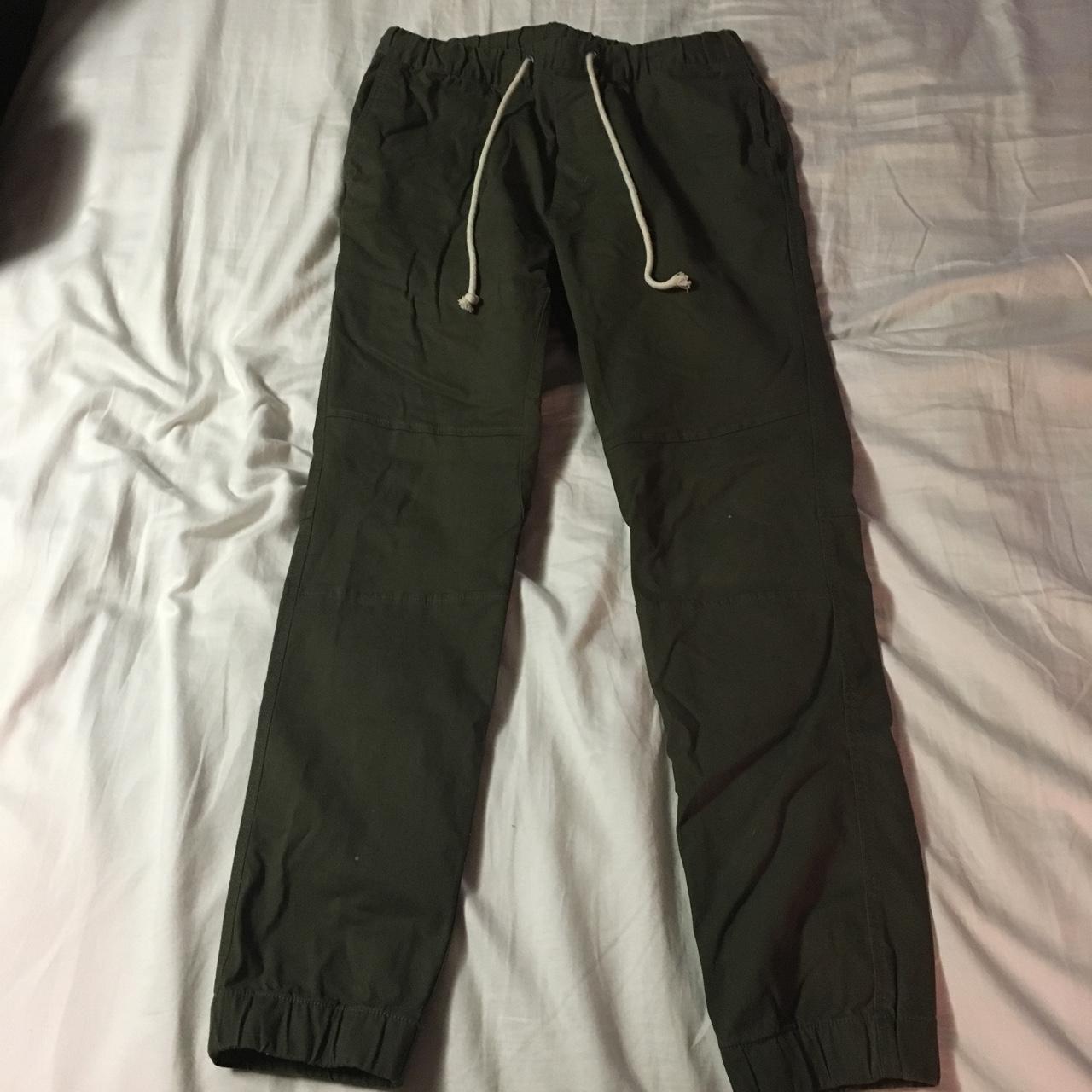 Olive/army green joggers. - Depop