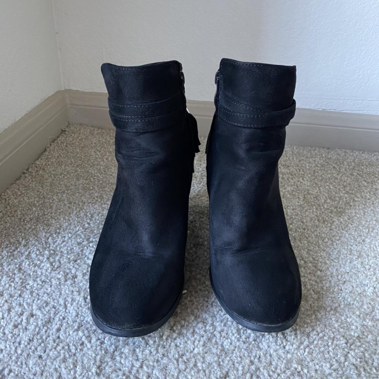 3 inch black booties