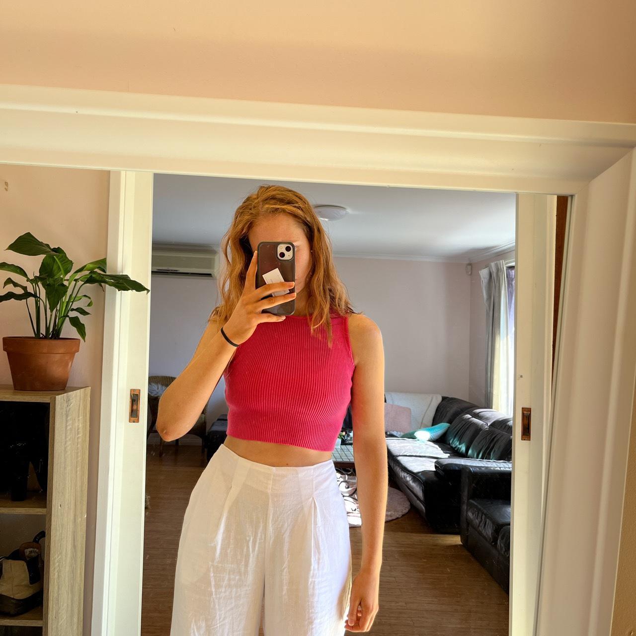 Nice hot pink top from charcoal clothing in size 8... - Depop