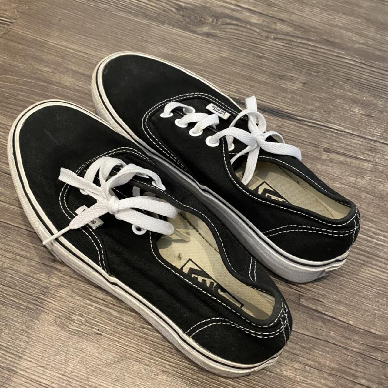 Vans Black & White Platforms size UK 4 Only worn a... - Depop