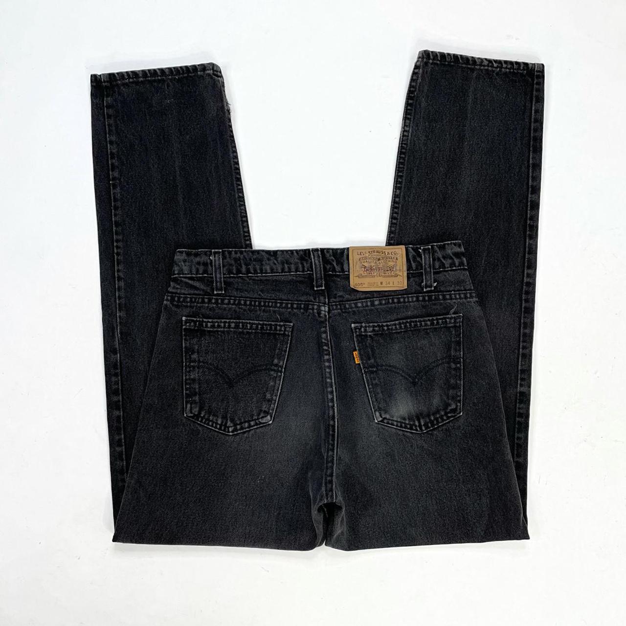 orange tab levis 505 black