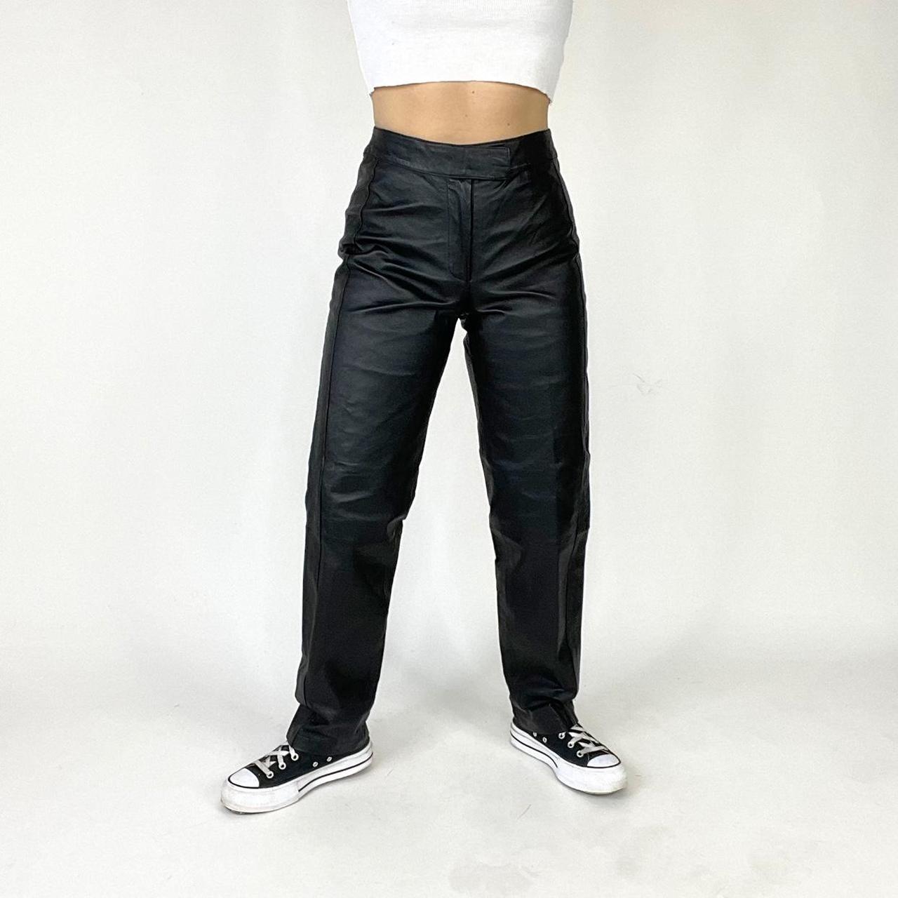 Vintage 90s 100 genuine leather pants High