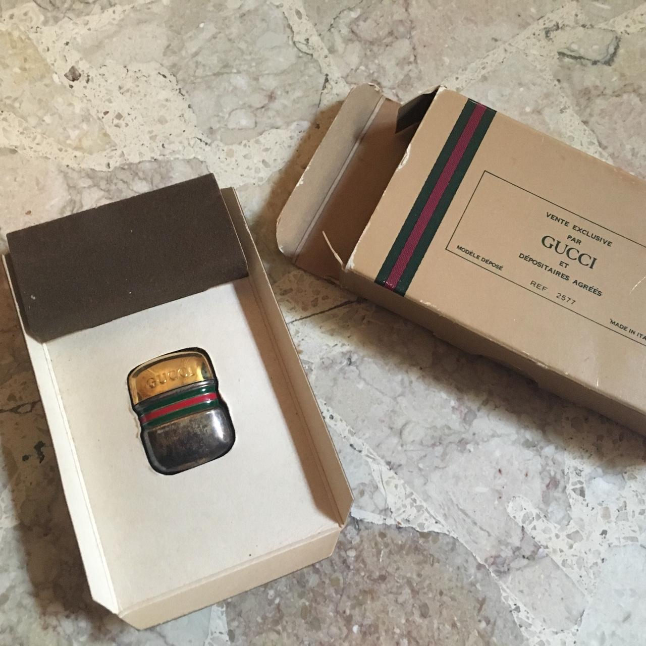 Portasigarette/Portacarte Vintage Gucci con scatola - Depop