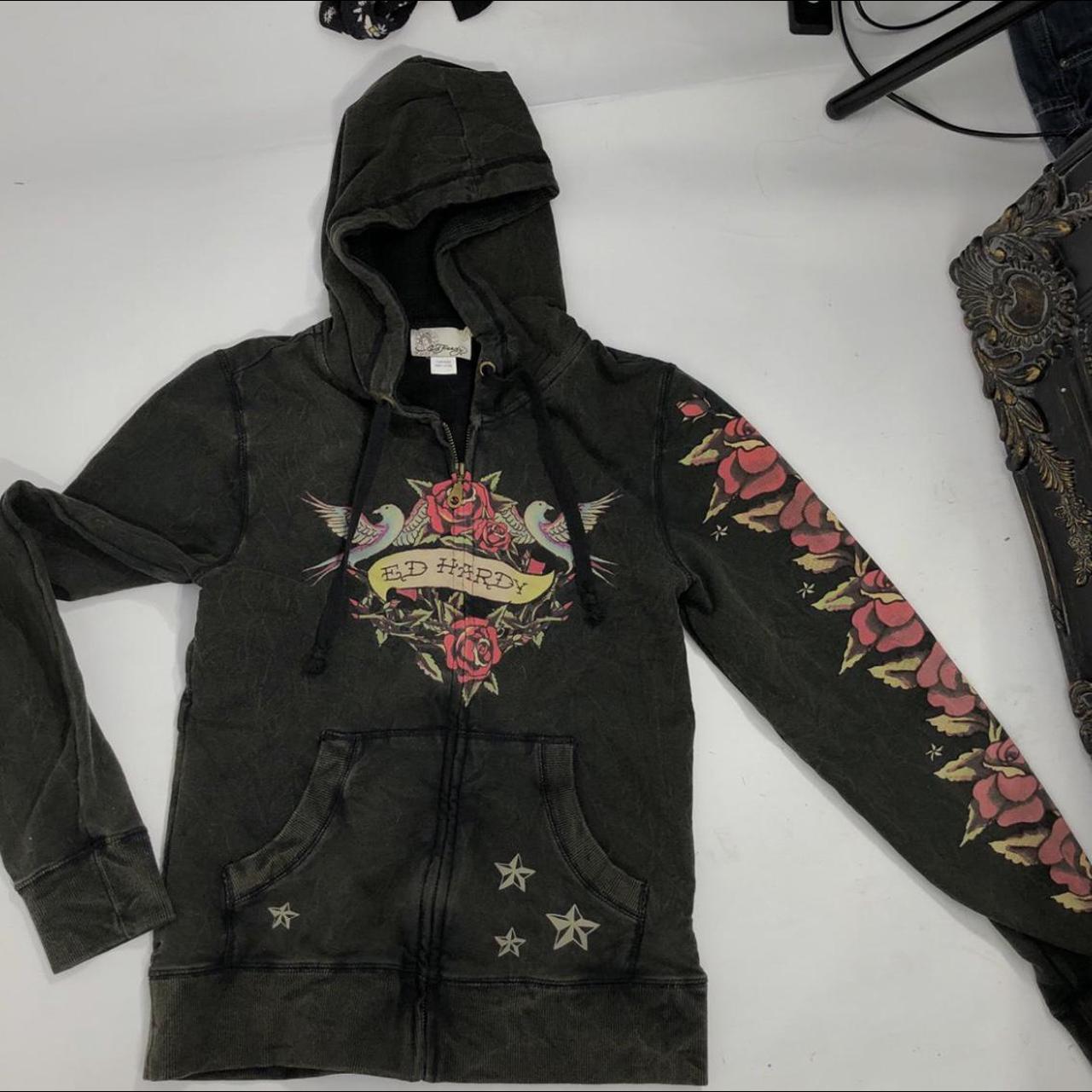 ed hardy zip up jacket