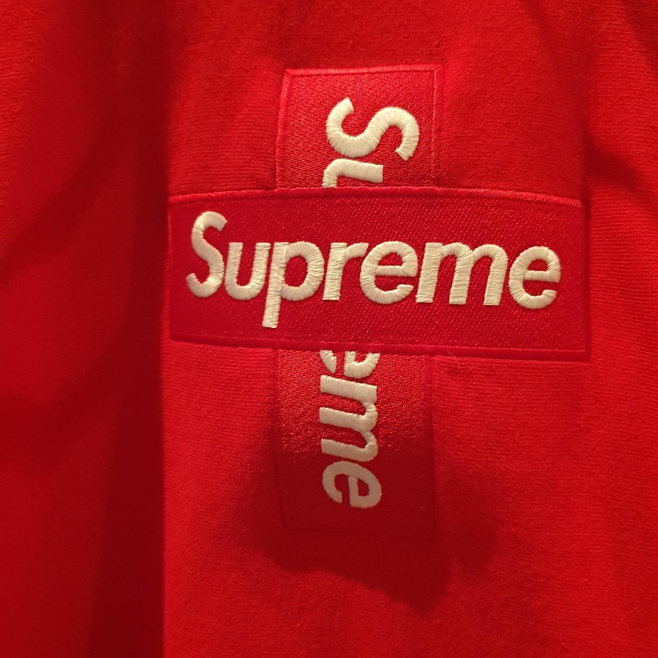 SUPREME Cross Box Logo Hoodie Only worn 5 or so... - Depop