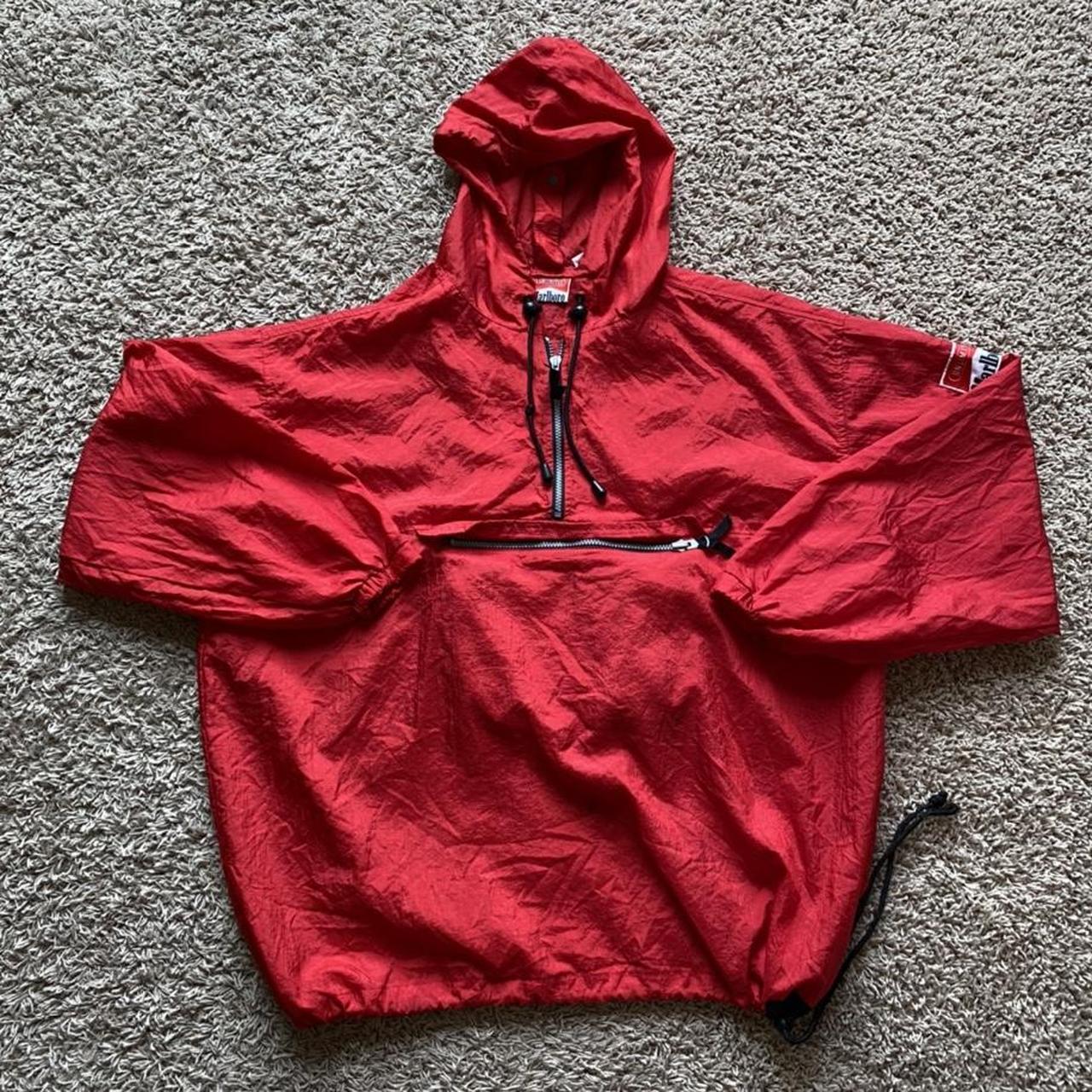 vintage marlboro fanny pack windbreaker jacket folds... Depop