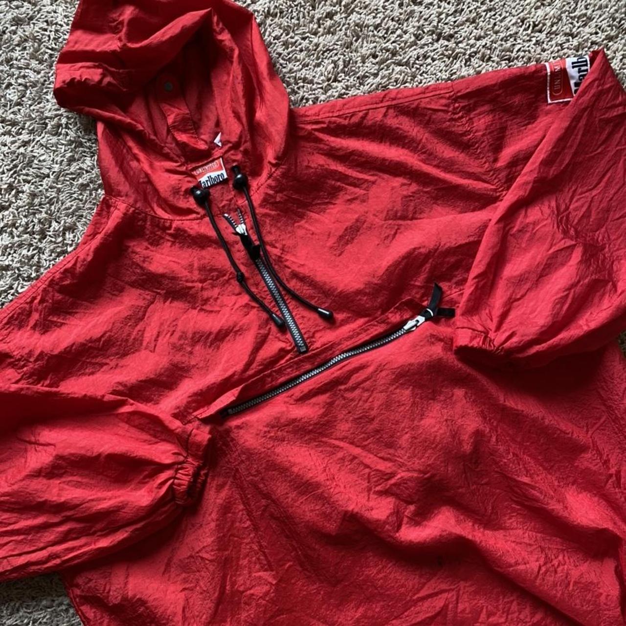 vintage marlboro fanny pack windbreaker jacket folds... Depop