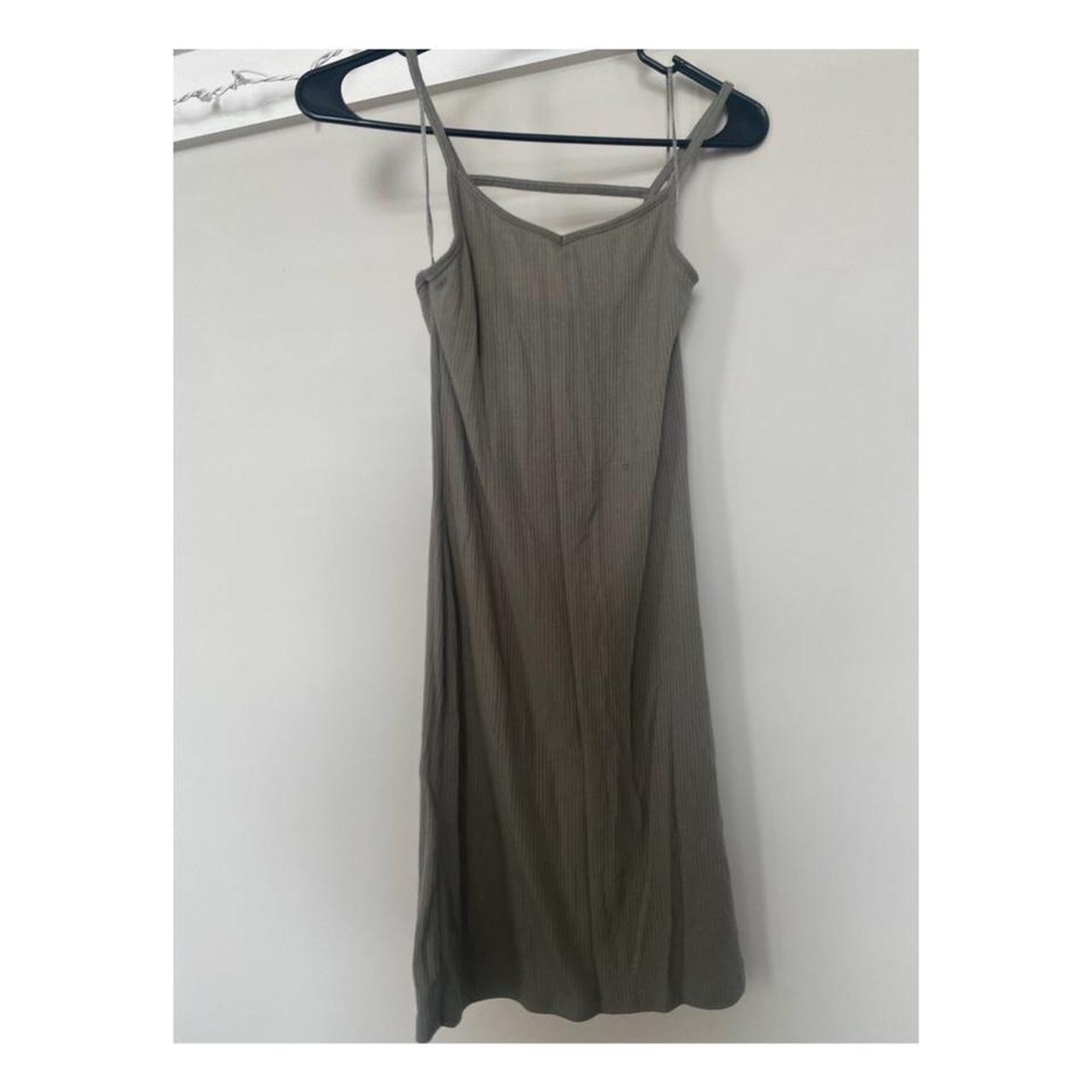 Cotton On Women's Green and Khaki Dress | Depop