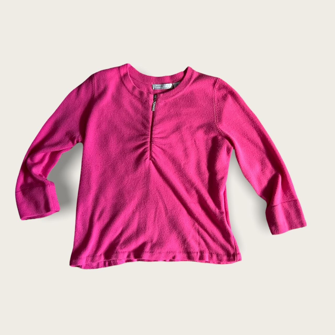 Femme Luxe Women's Pink and Silver Jumper