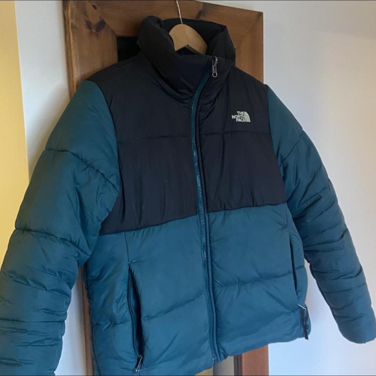 north face mint green puffer