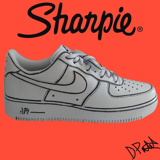sharpie air force ones