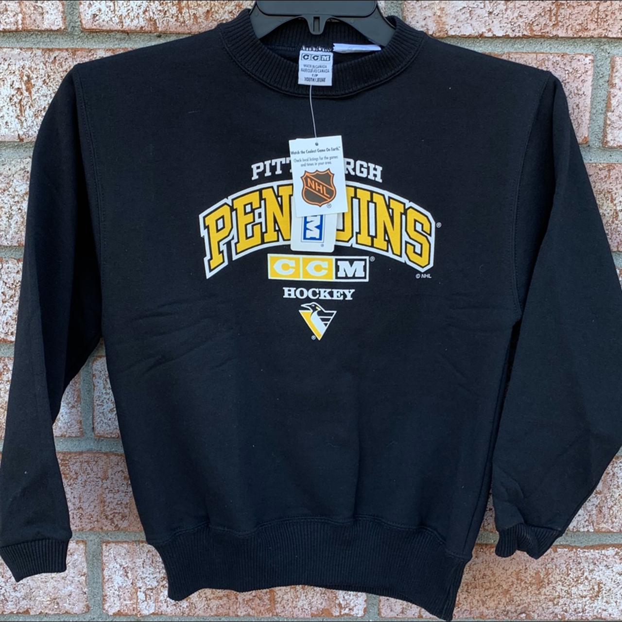 Up for purchase is a dope #ccm #penguins crewneck it... - Depop