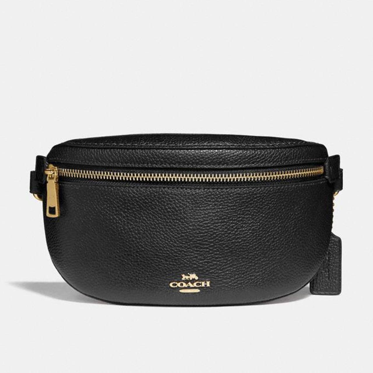 Selling a brand new black Coach belt bag with gold Depop