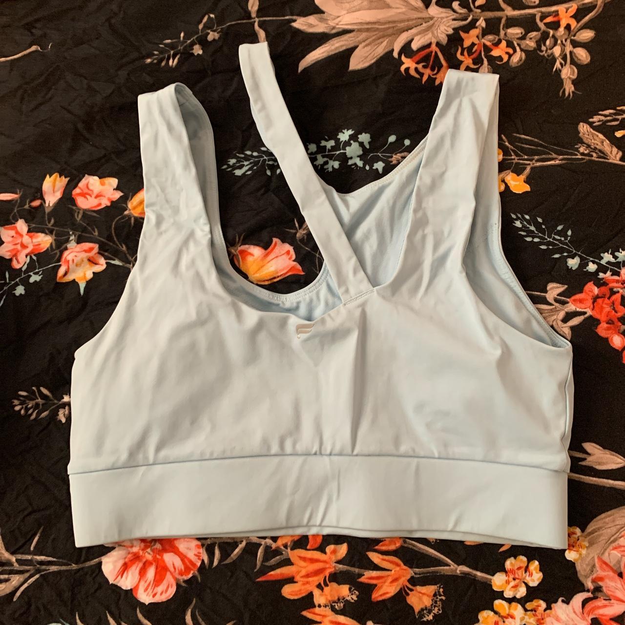 Light blue Fabletics sports bra - Depop