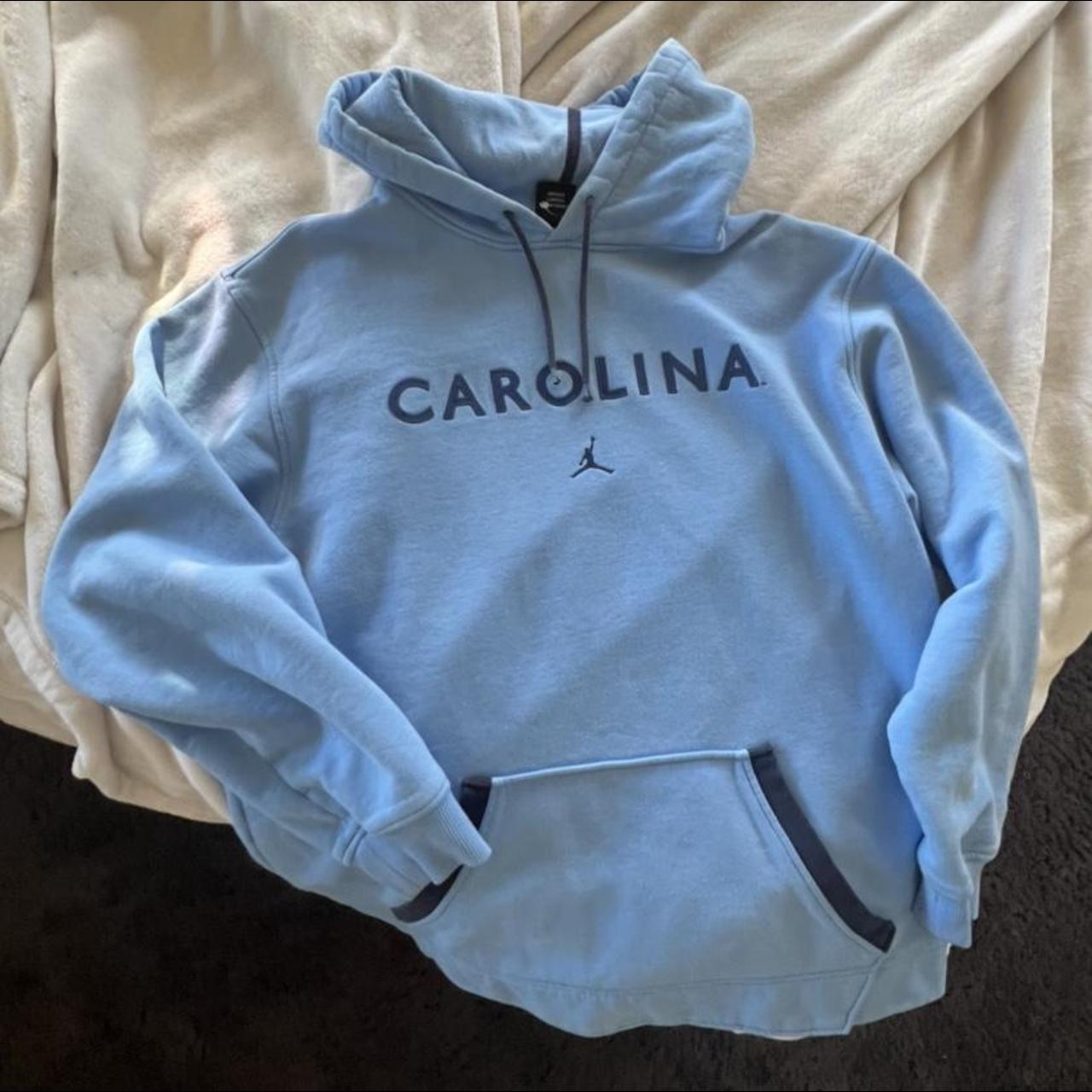 Jordan Men's Blue Hoodie Depop