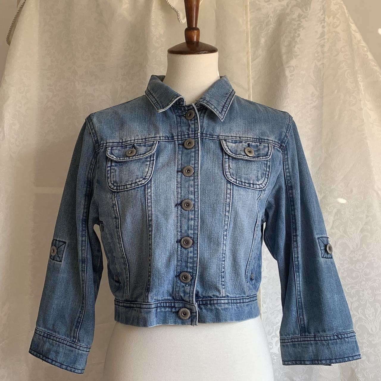 Cropped Denim Highway Jeans Jacket 🦋Capri Fold