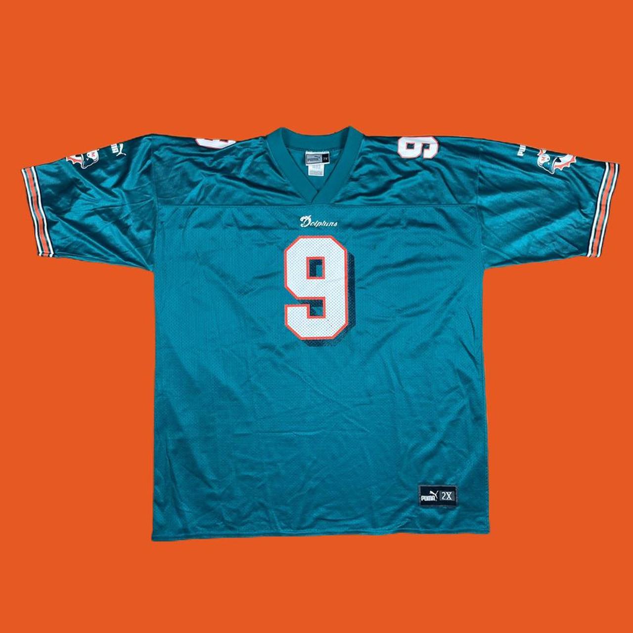 Vintage Puma Jay Fiedler Miami Dolphins Jersey - Depop