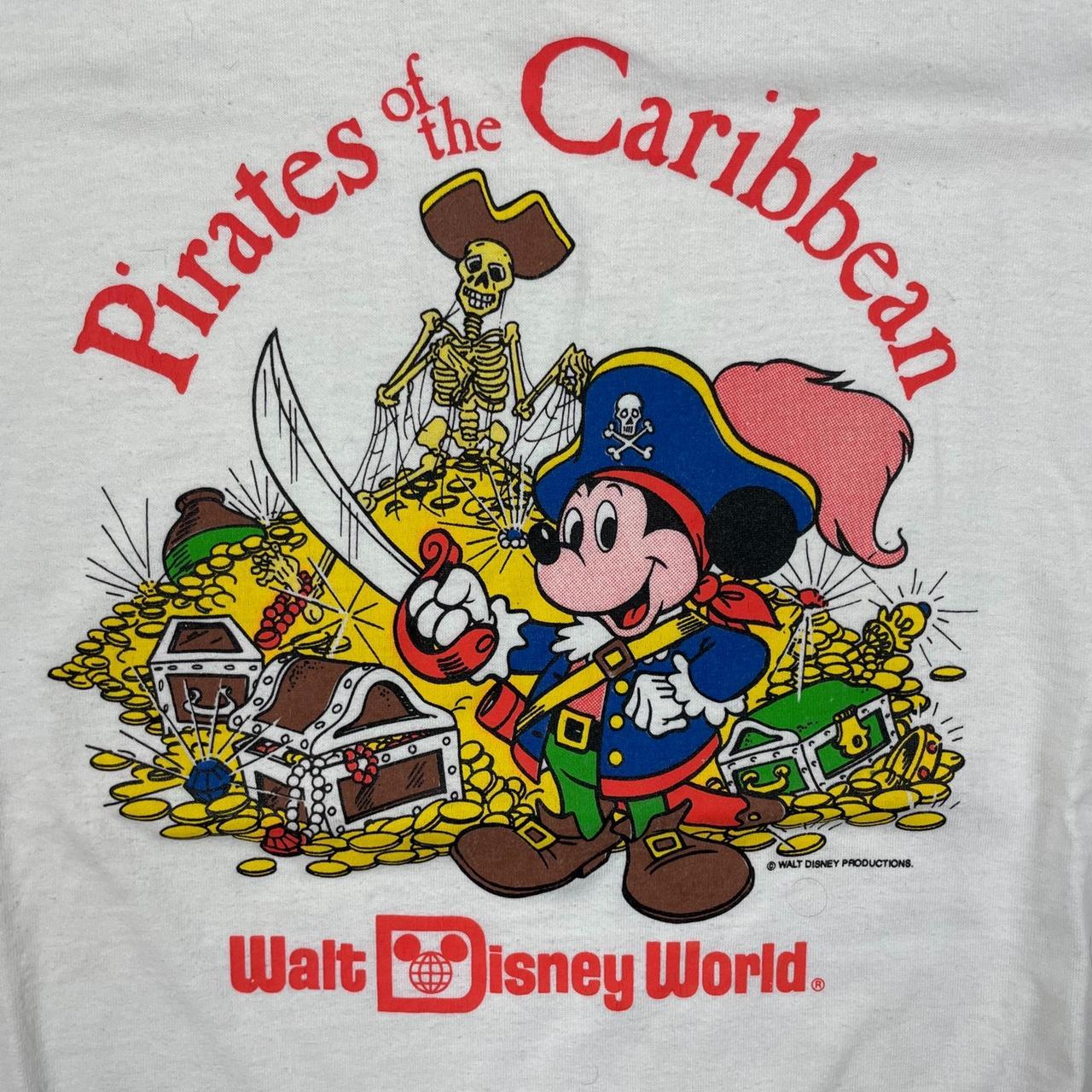 Vintage Disney pirates of the Caribbean shirt, - Depop