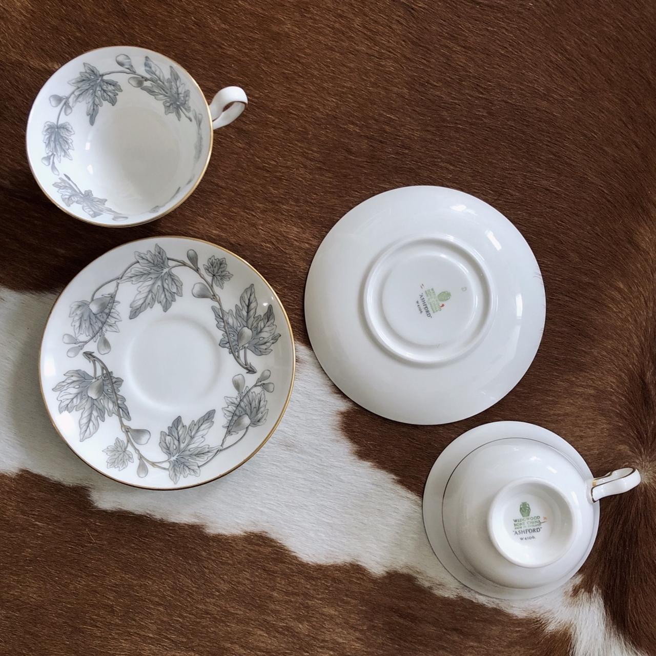 VINTAGE BONE CHINA TEACUP AND SAUCER SET vintage... Depop