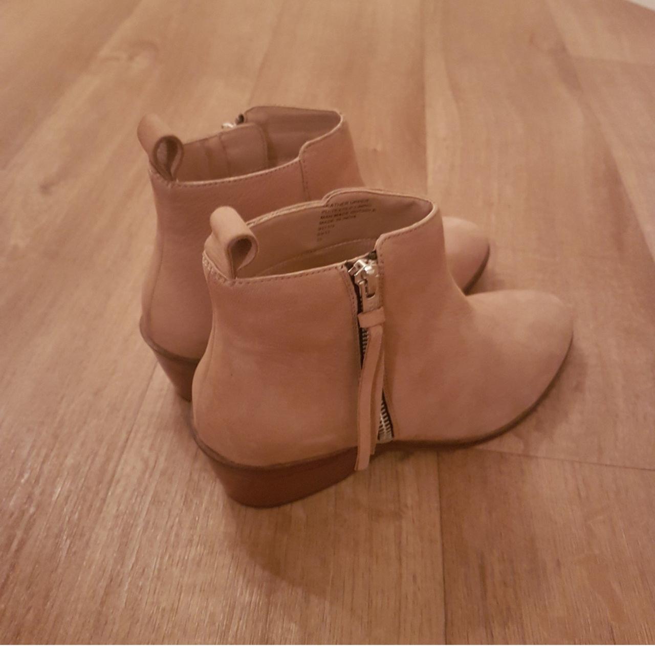 sand coloured ankle boots