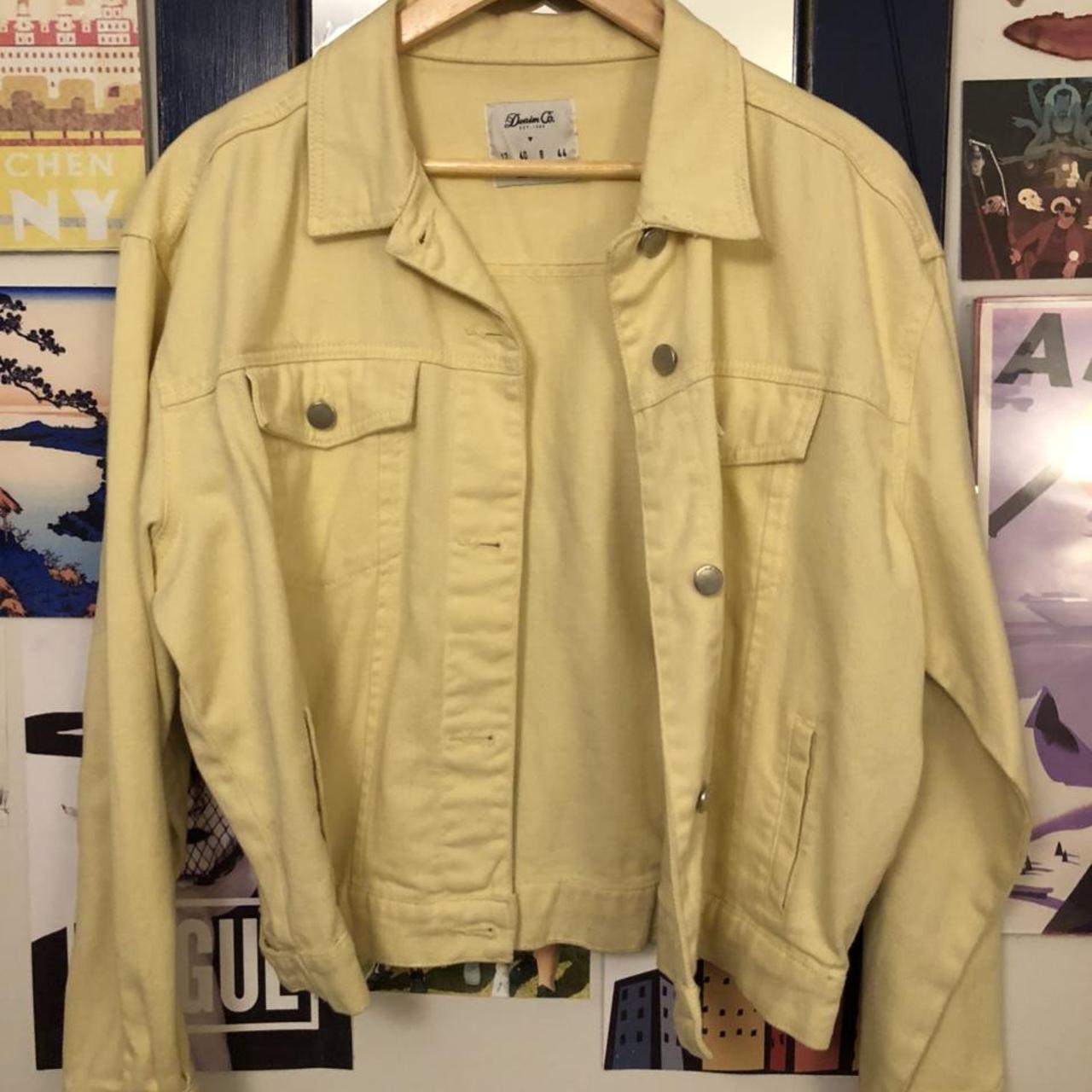 pale yellow denim jacket