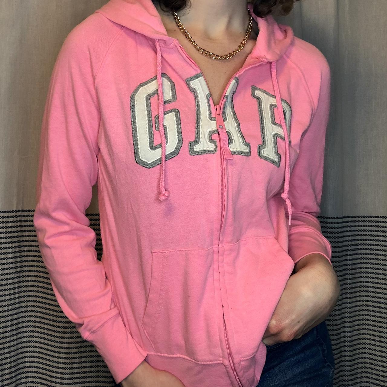 gap neon pink sweatshirt